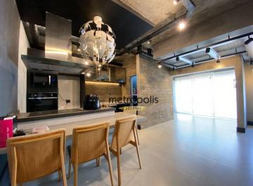 Sala Integrada com Cozinha · Apartamento com 2 dormitórios à venda, 62 m² por R$ 745.000,00 - Osvaldo Cruz - São Caetano do Sul/S