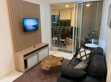 ed69daea1ffec8da78566711c645e95e078f57dc · Apartamento com 1 dormitório para alugar, 53 m² por R$ 5.500,00/mês - Empresarial 18 do Forte - Baru