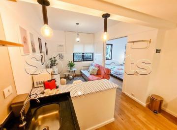 Apartamento · 33m² · 1 Quarto · 1 Vaga · Ótima localização, flat nos Jardins, para morar ou investir