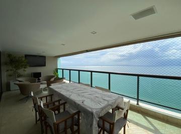 Foto 01 · Mansão Morada dos Cardeais, 4 suítes, 4 vagas, vista mar, 355m², depósito, decorado, suíte master co