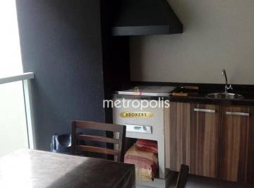 sacada gourmet · Apartamento com 2 dormitórios à venda, 75 m² por R$ 810.000,00 - Barcelona - São Caetano do Sul/SP