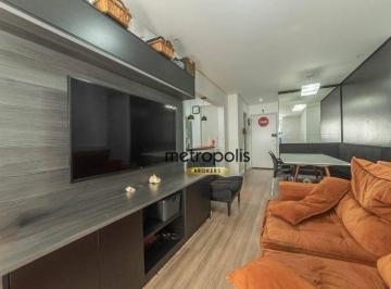 Sala de estar · Apartamento com 2 dormitórios à venda, 75 m² por R$ 780.000,00 - Barcelona - São Caetano do Sul/SP
