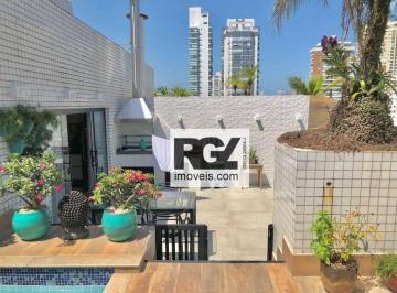 4ed31289d404c094fb115af40def057d2d1686a0 · Cobertura com 4 QUARTOS - à venda, 270 m² por R$ 3.400.000 - Boqueirão - Santos/SP