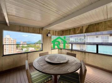 Deck · Cobertura com 2 quartos (1 suíte), 2 vagas e lazer à venda no Tombo, Guarujá | Rocha Imóveis Guarujá