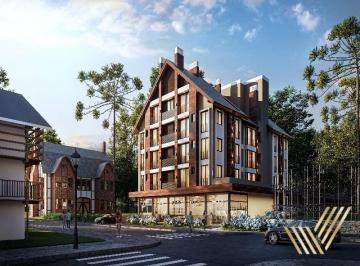 Foto 01 · Apartamento à venda em Gramado-RS, bairro Floresta: 2 quartos, 2 suítes, 2 salas, 3 banheiros, 1 vag
