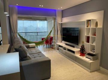 Sala · Apartamento - 93m² - Helbor Moviment City Life - Baeta Neves