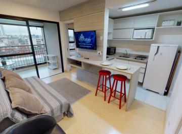 Apartamento 40m² Aluguel Centro · Apartamento Mobiliado 1 Dormitório para Aluguel por Período Flexível