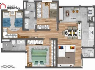 578fb74c9a2fd952ac4463897468e615879451b8 · Apartamento com 3 dormitórios à venda, 75 m² por R$ 702.000,00 - Parque Industrial - São José dos Ca