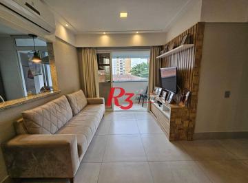 772421a4244fddc611e2828ed9bc530685f2afdb · Apartamento com 3 dormitórios à venda, 90 m² por R$ 890.000,00 - Aparecida - Santos/SP