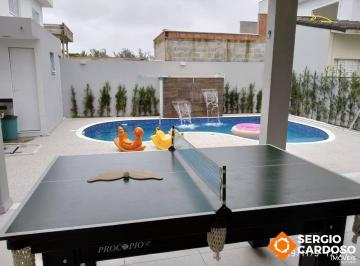 Casa · 200m² · 4 Quartos · 4 Vagas · SOBRADO PÉ AREIA 3 SUÍTES ALTO PADRÃO PISCINA ITANHAÉM SP