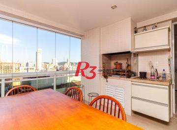 9f8d58a81ab99692cd80ed9b094c437ab1176f0f · Apartamento com 2 dormitórios para alugar, 128 m² por R$ 12.000,00/mês - Aparecida - Santos/SP