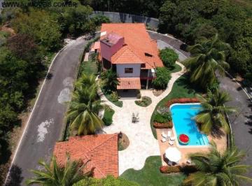 FOTO ÁEREA · Alugo Casa Patamares 300m², 980m² Terreno, 4/4, 01 Suíte, Salas amplas, Escritório, Piscina, Quiosqu