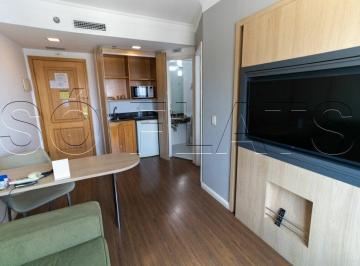Apartamento · 28m² · 1 Quarto · 1 Vaga · Flat mobiliado disponível para venda com 28m² e 01 vaga de garagem