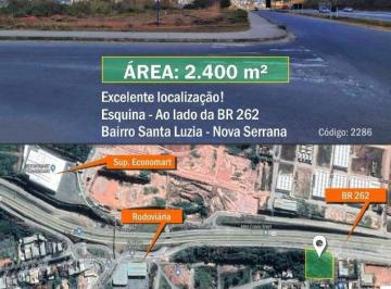 Terreno · 2400m² · Área à venda, Santa Luzia - Nova Serrana/MG