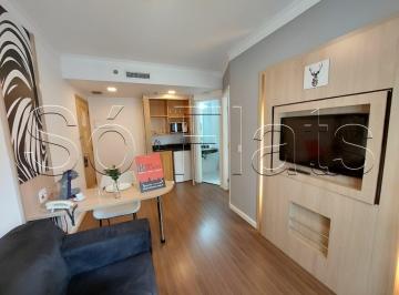 Apartamento · 28m² · 1 Quarto · 1 Vaga · Flat mobiliado em Pinheiros  com 28m² e 01 vaga de garagem