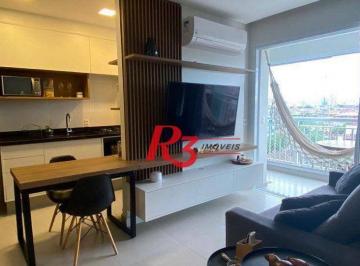 005f6cda599d537247264fe420475a7e7f436495 · Apartamento com 1 dormitório à venda, 50 m² por R$ 430.000,00 - Vila Matias - Santos/SP
