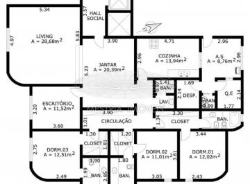 Apartamento · 205m² · 3 Quartos · 4 Vagas · Oportunidade | para deixar do seu jeito | ótima planta |facilidades a um passo /lazer completo!!!