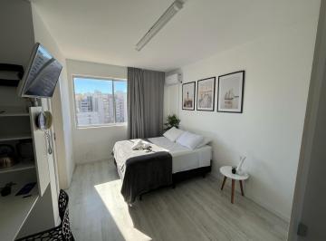 Apartamento · 24m² · 1 Quarto · 1 Vaga · Studio todo reformado e mobiliado, com 1 vaga garagem coberta, andar alto
