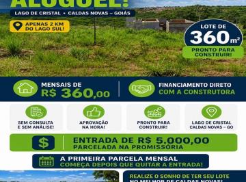 Terreno · 360m² · COMPRE SEU LOTE PARCELADO NO LAGO DE CRISTAL EM CALDAS NOVAS