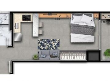 Planta 09 - 1 dorm 29 63m² - studio · Studio, Vila Prudente, São Paulo, SP
