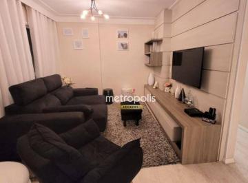 Sala · Apartamento com 3 dormitórios para alugar, 119 m² por R$ 5.800,00/mês - Casa Branca - Santo André/SP