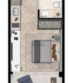Planta 29m² · Oportunidade - Cyrela For You Moema - 29m²