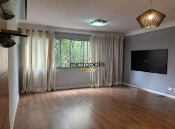 Sala · Apartamento com 3 dormitórios para alugar, 130 m² por R$ 5.524,00/mês - Santa Paula - São Caetano do