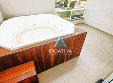 b56bf740414db2d88a338980b25e37126be57b04 · Cobertura à venda, 110 m² por R$ 795.000,09 - Vila Scarpelli - Santo André/SP