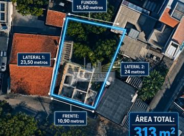 Terreno · 94m² · Terreno Residencial para Comprar, 313m² - Vila Guiomar, Santo André/SP.