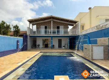 Casa · 180m² · 4 Quartos · 3 Vagas · SOBRADO 4 QUARTOS AMPLA PISCINA LOCAL PRIVILEGIADO 100 M MAR ITANHAÉM SP