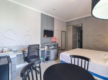 Apartamento · 26m² · 1 Quarto · 1 Vaga · Moema, Flat 26m² Mobiliado com Varanda e Vaga no Comfort Ibirapuera em Frente à Igreja de Moema