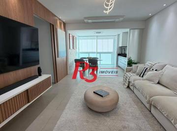 25f54ee1dbcb85299d53cf0a742764f67085178f · Apartamento com 2 dormitórios à venda, 107 m² por R$ 1.790.000,00 - Pompéia - Santos/SP