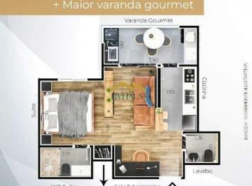Apartamento · 39m² · 1 Quarto · 1 Vaga · APARTAMENTOS NA PLANTA DE 1,2 E 3 DORMITÓRIOS - VILA CARVALHO - SOROCABA SP