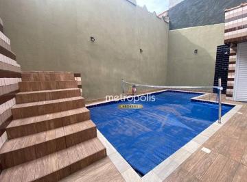 Piscina · Casa à venda, 161 m² por R$ 951.000,00 - Vila Palmares - Santo André/SP