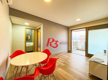 66583468e1a770d2994a2a82ed6b74d176e69e15 · Apartamento com 1 dormitório para alugar, 60 m² por R$ 6.200,00/mês - Aparecida - Santos/SP