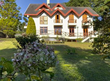 Casa · 417m² · 5 Quartos · 4 Vagas · Casa à venda em Campos do Jordão – Com 5 dorm Vista para Pedra do Baú