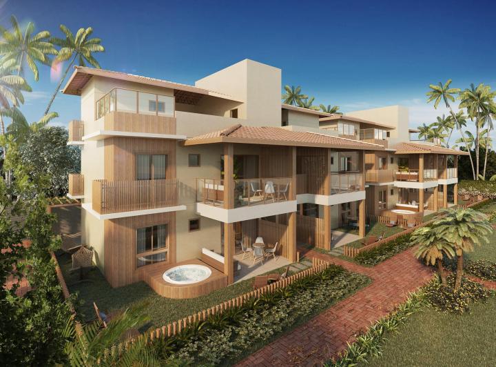 Imóvel novo horizontal , Camaçari · Apartamento Condominio Reserva Itacimirim Tennis Club, Camaçari - BA