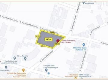 7107054801235b6d34bae5b96e37f0b092d740c4 · Terreno à venda, 940 m² por R$ 1.600.000,00 - Engenheiro Luciano Cavalcante - Fortaleza/CE