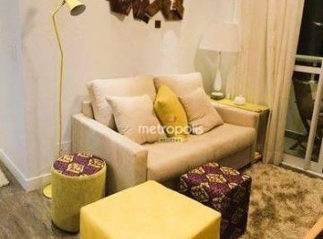 Sala decorada · Apartamento à venda, 47 m² por R$ 300.000,00 - Vila Sacadura Cabral - Santo André/SP