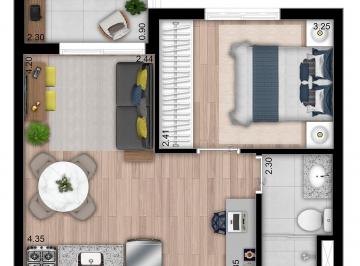 Apartamento de 1 quarto, São Paulo · Apartamento na planta Choice Roof Park Morumbi - Lançamento - São Paulo