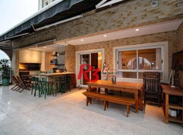 13535b9f0d70617f7951b22f8356d68870db7e5a · Cobertura à venda, 437 m² por R$ 4.800.000,00 - Gonzaga - Santos/SP