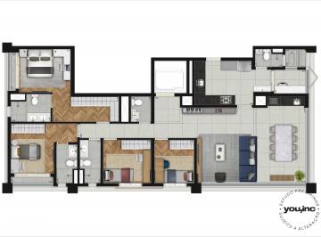 Apartamento de 4 quartos, São Paulo · Moema Signature By You Inc | Hall Privativo 2 Vagas Demarcadas