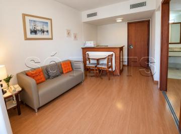 Apartamento · 33m² · 1 Quarto · 1 Vaga · Flat 33m² à venda nos Jardins | Próx Paulista, mobiliado e serviços completos