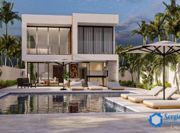 Casa · 250m² · 4 Quartos · PROJETO DIFERENCIADO  VISTA MAR  4 SUÍTES PISCINA VARANDA GOURMET  ITANHAÉM