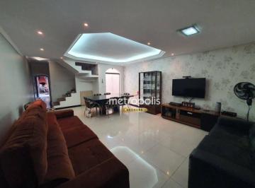 Sala · Sobrado com 3 dormitórios à venda, 215 m² por R$ 981.000,00 - Vila Camilópolis - Santo André/SP