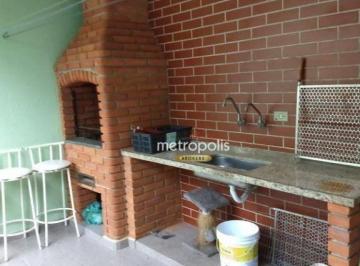 Churrasqueira · Sobrado à venda, 230 m² por R$ 830.000,00 - Jardim Santo Antônio - Santo André/SP