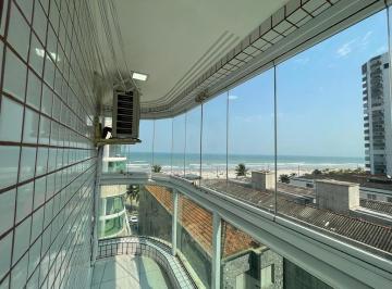 Apartamento de 2 quartos, Praia Grande · Frente mar 02Dorm Varanda Gourmet Lazer completo!