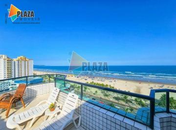 Apartamento · 222m² · 3 Quartos · 2 Vagas · Cobertura vista mar com 3 dormitórios à venda, 222 m² por R$ 1.060.000 - Mirim - Praia Grande/SP