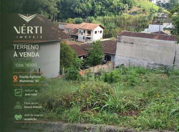 d321709bddac7162863301f60cad0fa3ffbf7085 · Terreno à venda, 435 m² por R$ 310.000,00 - Escola Agrícola - Blumenau/SC