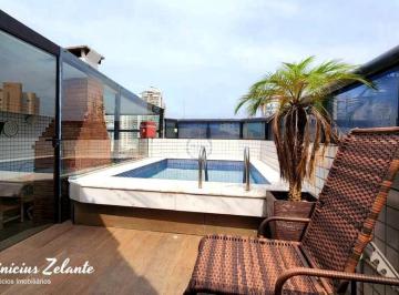 Foto 01 · Luxuosa cobertura à venda em Santos-SP, Ponta da Praia: 4 quartos, 1 suíte, 3 salas, 4 banheiros, 2